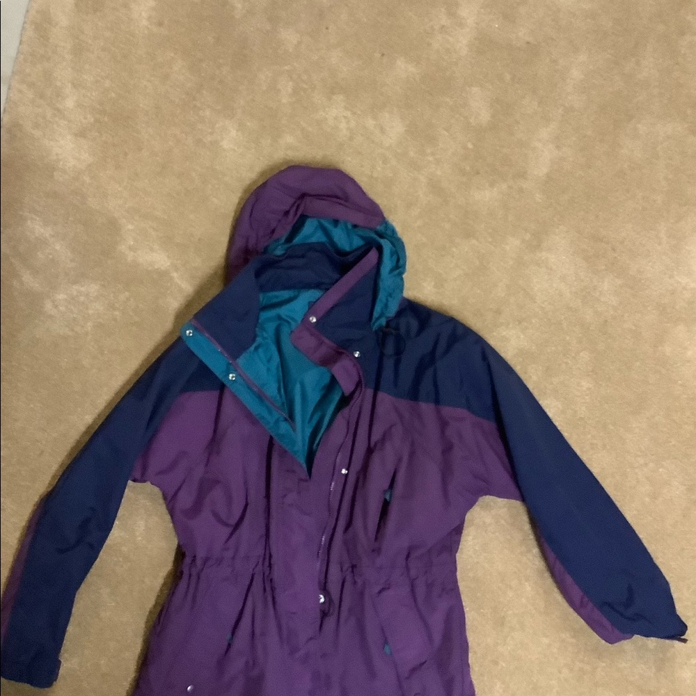 Lands End Lightweight Lined Parka! Euc - image 2